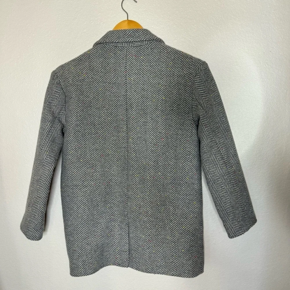 GAP Kids Girl Large Peacoat Grey Blue